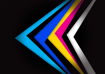 Abstract blue, pink and black corporate background