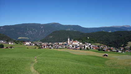 Fototapeta na wymiar Kastelruth, South Tyrol, Italy