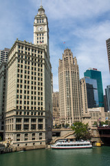 Wolkenkratzer Wrigley Building und Tribune Tower, chicago