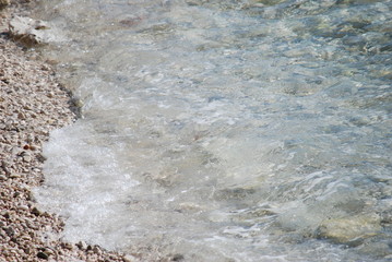 Steinstrand in Kroatien