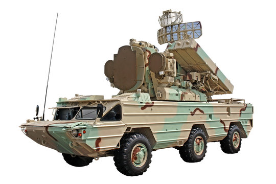 Modernized combat vehicle from the anti-aircraft missile system "Osa"