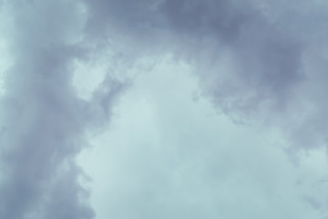 Background of dark clouds before a thunder-storm