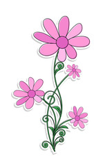 Pink Vintage Blossoms