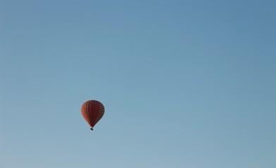 Hot air balloon in sky