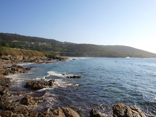 Fototapeta na wymiar Galician coast in summer