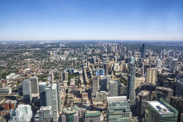 Fototapeta na wymiar Toronto from hight