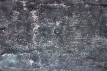 Twisted sheet of old metal texture, weathered steel plate background