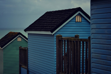 alum chine beach huts Bournemouth Dorset Uk