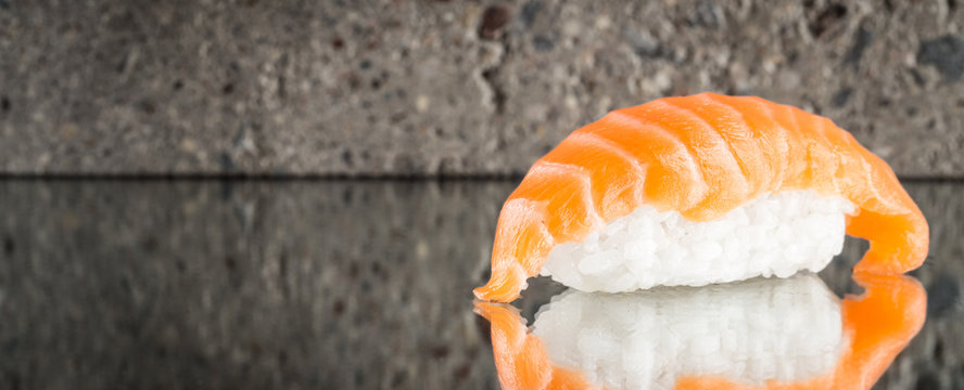 Nigiri sushi with salmon