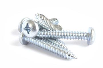 Screws on white