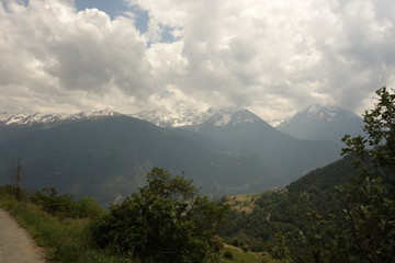 Aosta Valley, Mountain view in North Italy 