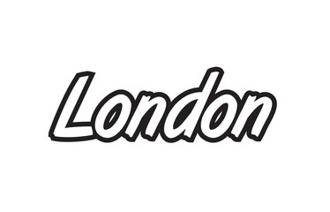 london europe capital text logo black white icon design