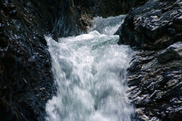 Spring water, mountain river. Slovenia