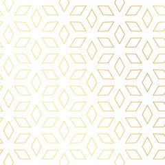 diamond shape golden pattern vector background