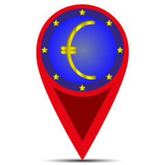 Picture of the sign, the european logo. Destination of Europe