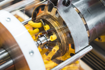 pasta machine dies brass factory industrial machinery called Trafila used for Trafilatura al bronzo...