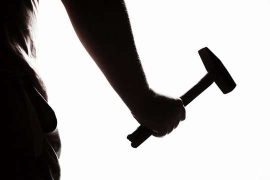 Assault with a hammer. Hand with a hammer. Murder with a hammer.