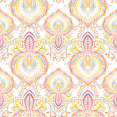 Watercolor native indian vector pattern