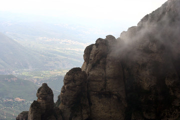 Misty mountains  Montserrat 