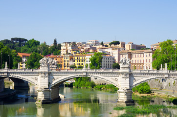 Fototapeta na wymiar Tiber in Rome