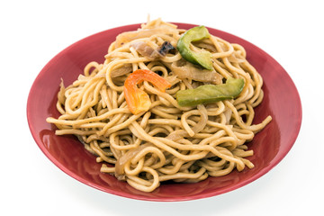 fried noodle asian food on the table