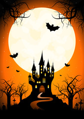 Fototapeta premium Halloween poster
