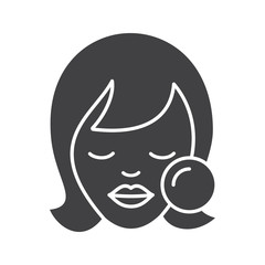 Makeup glyph icon