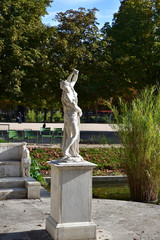 Statue de Vénus callipyge au jardin des Tuileries à Paris, France