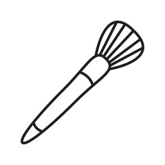 Makeup brush linear icon