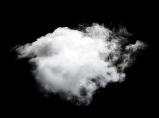 Obraz na płótnie Canvas cloud on black background