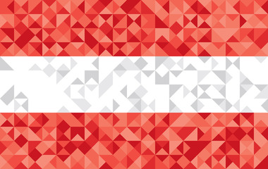 Abstract Austria Flag, Austrian Colors (Vector Art)