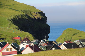 Fototapeta premium Landschaft auf den Färöer Inseln