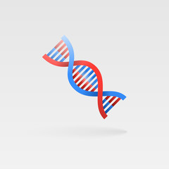 DNA molecule sign, genetic element and logo icon. Vector illustration background eps10.