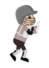 Baseball Cartoon Player