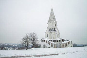The Church of the Ascension in Kolomenskoye, Moscow, Russia