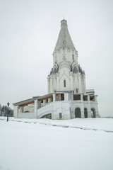 Fototapeta premium The Church of the Ascension in Kolomenskoye, Moscow, Russia