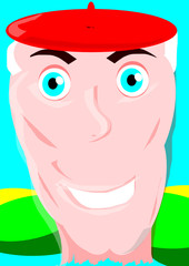 Hombre maduro de pueblo