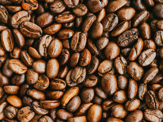 Coffee beans background