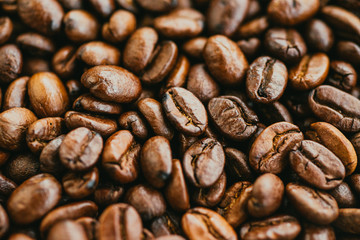 Coffee beans background