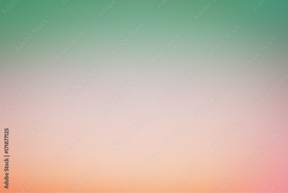 Leinwandbilder Pastel Multi Color Gradient Vector Background,Simple form and blend of color spaces as contemporary background graphic