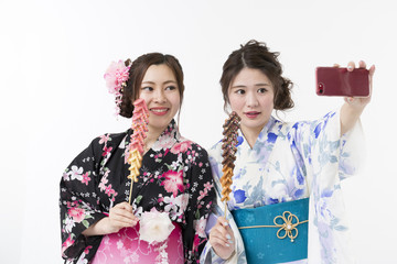 Obraz premium 浴衣の女性