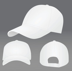 White baseball cap. vector illustration