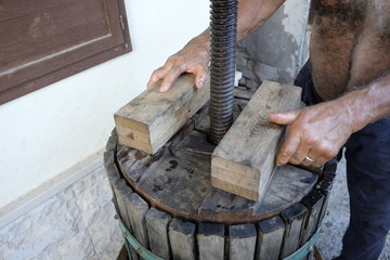 homemade wine production