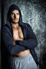 man in hoodie