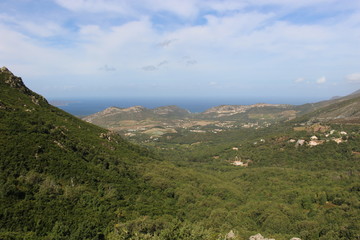 Panorama in th north of corsica