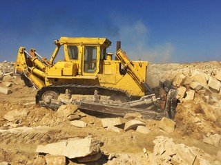 Obraz premium industry tractor