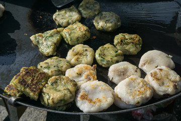 Chinese food, Steamed Chives Dumplings, Garlic Chive Dumplings