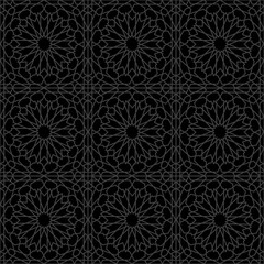 Arabesque star seamless pattern.