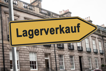 Obraz premium Schild 238 - Lagerverkauf