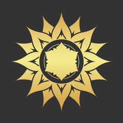 Abstract golden star.